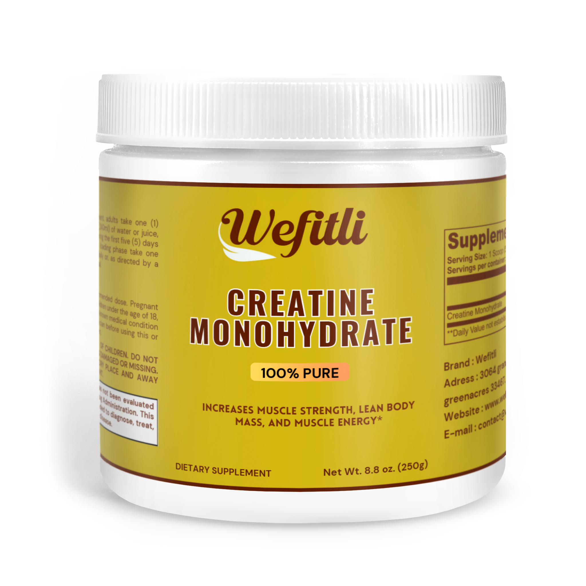 Wefitli Creatine Monohydrate (100% Pure)